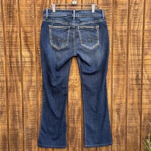 Silver Jeans Britt Slim Boot Cut Dark Wash Jeans